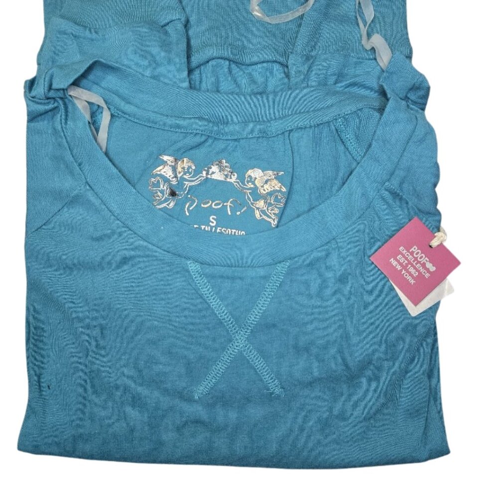 NWT Poof Apparel Women's Blue Basic Long Sleeve Size Small - Picture 6 of 8